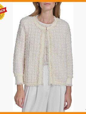 Ruffled Button Up Cardigan, Versatile Layering Sweater for All Seasons
